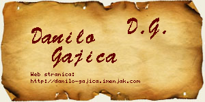 Danilo Gajica vizit kartica